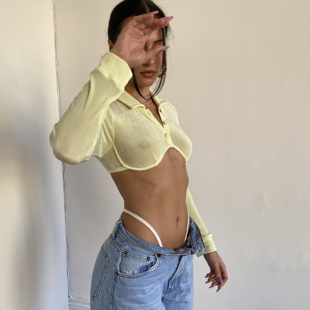 Mirror Palais Underwire Polo in Lemon Lime